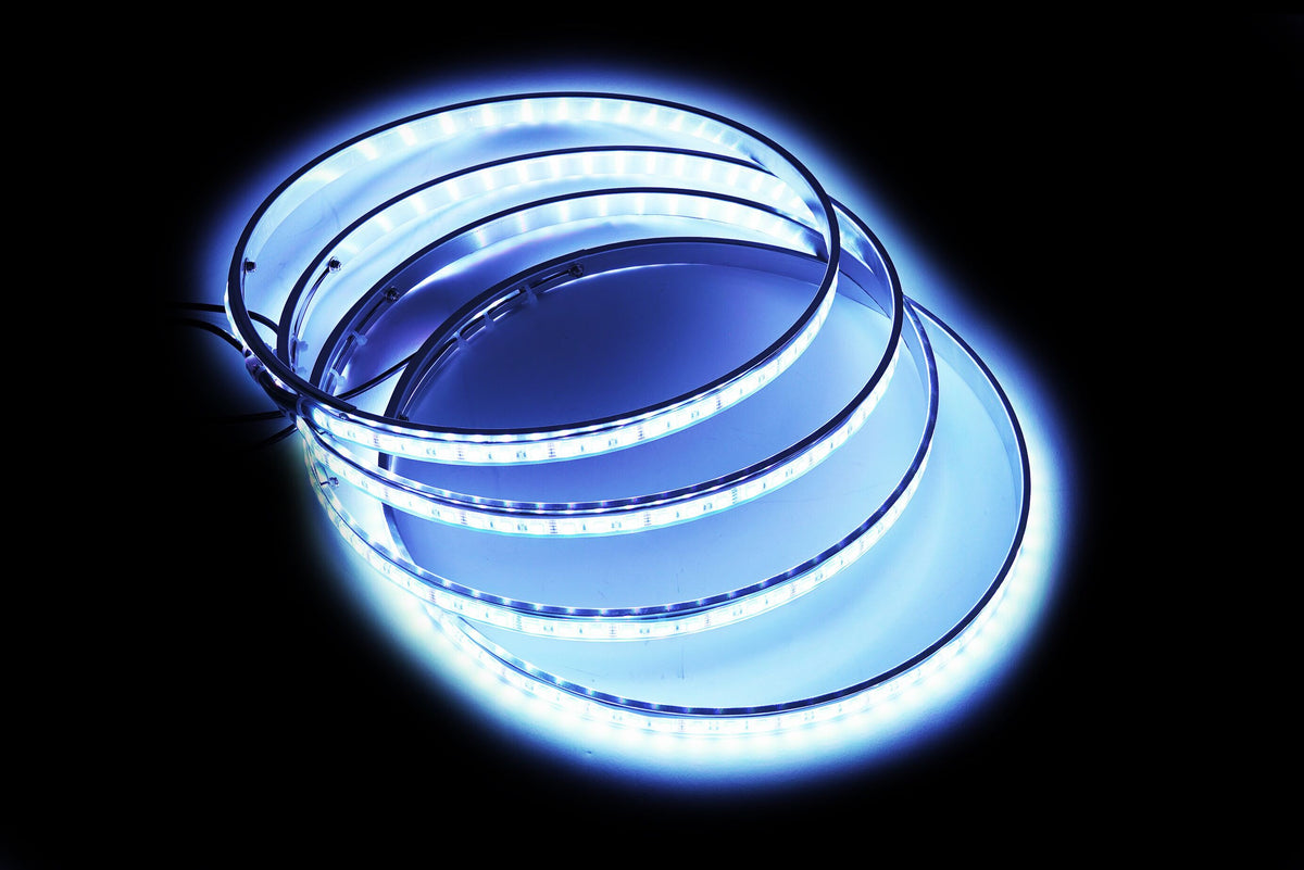 high intensity wheel lights blue