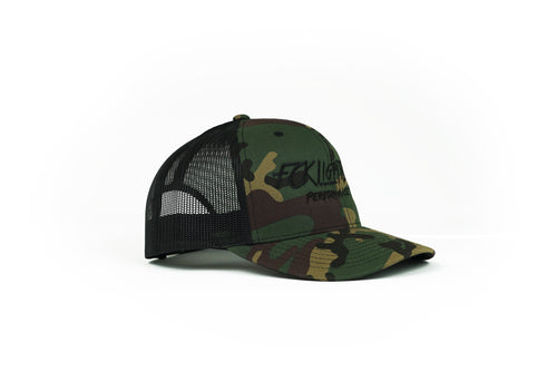 Snapback Hat (Camo and Black)