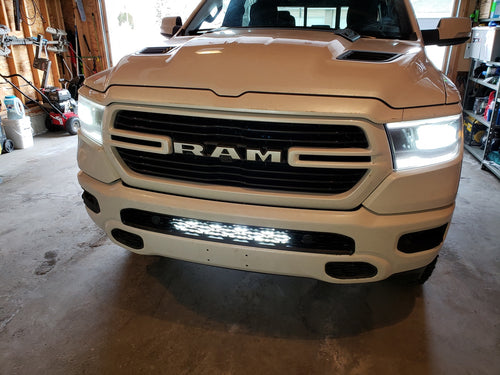 2019+ Ram 1500 Hidden Bumper 20" Light Bar Kit - vehicle-specific brackets