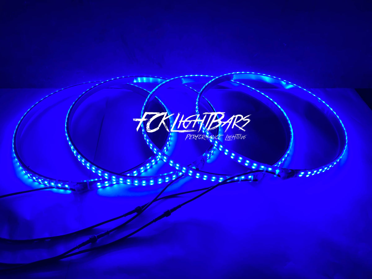 high intensity wheel lights blue lights